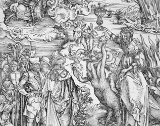 Sankt Johannes Teologens åbenbaring eller Apokalypsen (detalje)